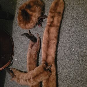 Chic Brown Fur Accessory Collection